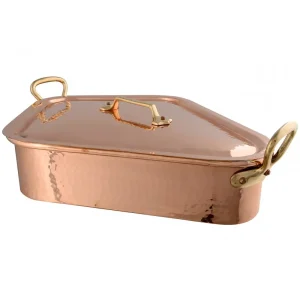 Mauviel 50x40 cm Turbot Kettle with lid + Gridle