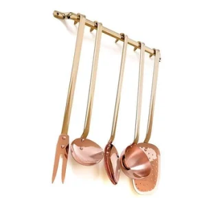Mauviel 43.7 cm Copper Support Brass Handle 6 Pcs