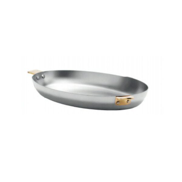 Art Déco Stainless Steel Oval Pan