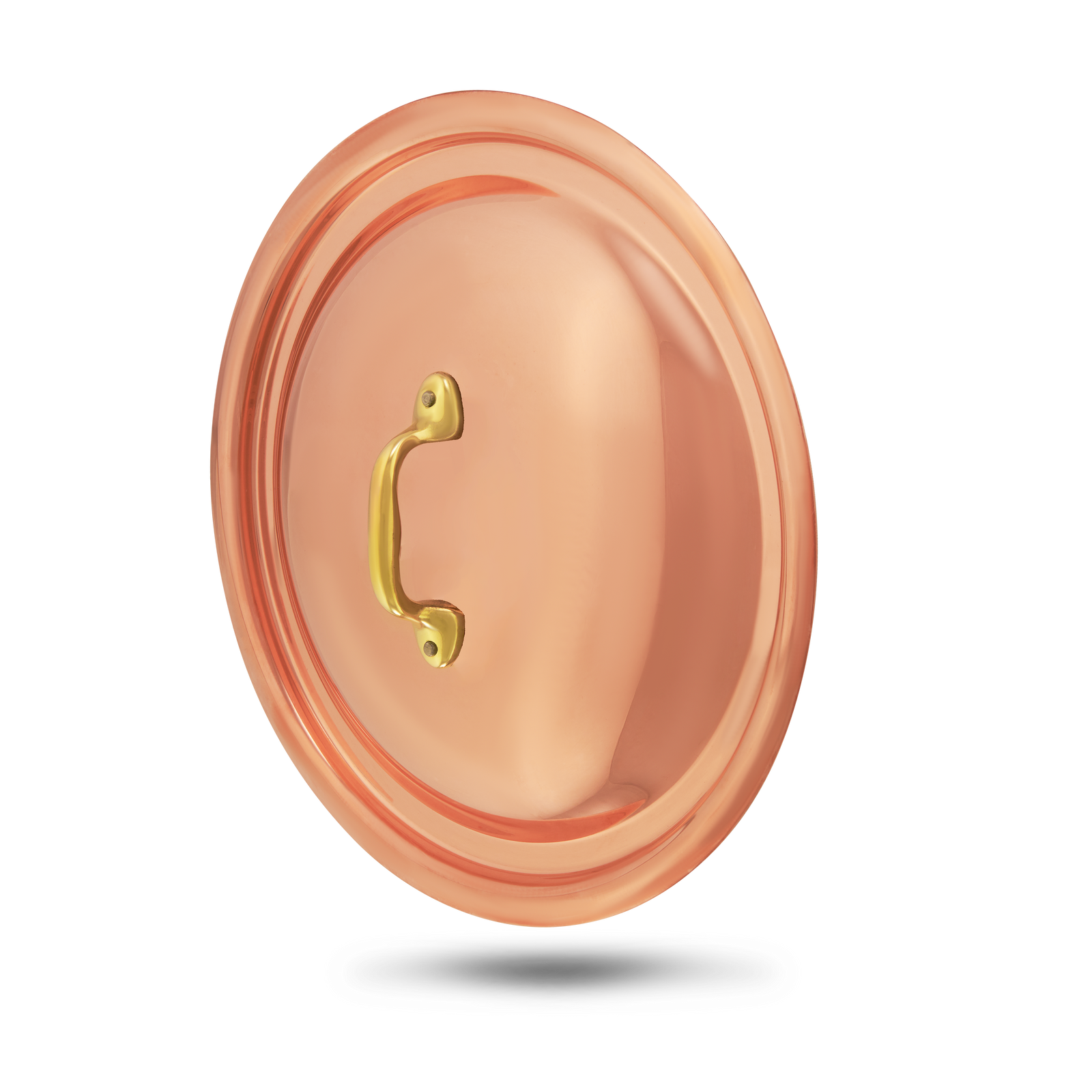 Copper Curved Lid, Brass Handle 4 Copper Curved Lid, Brass Handle - Image 4