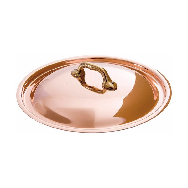 Copper Curved Lid, Brass Handle