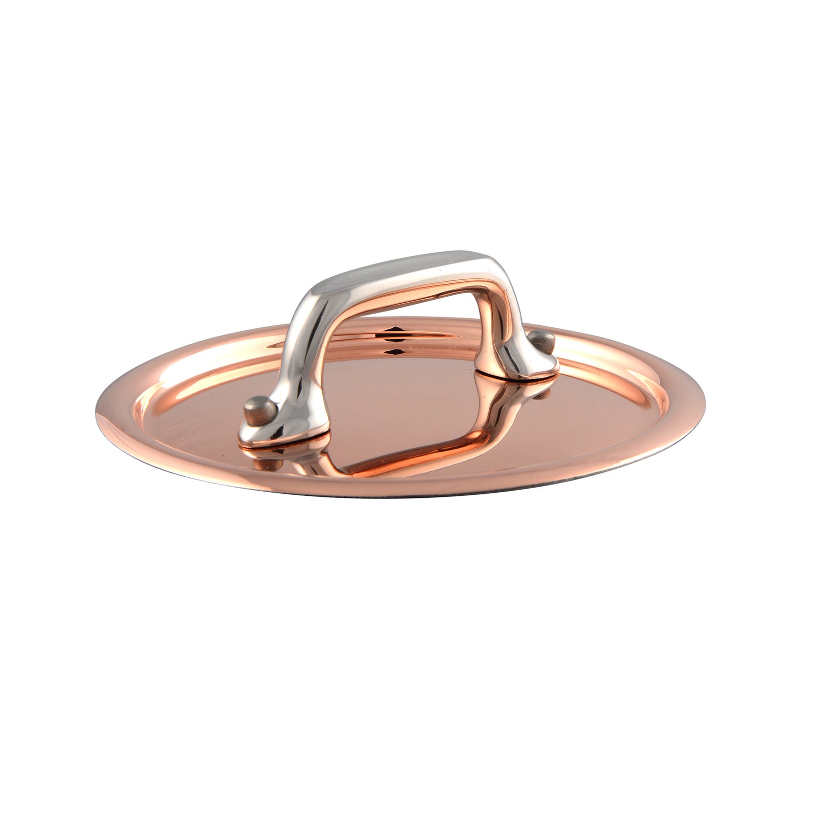 Mauviel Copper Lid With Cast Stainless Steel Handle, 3.5-In