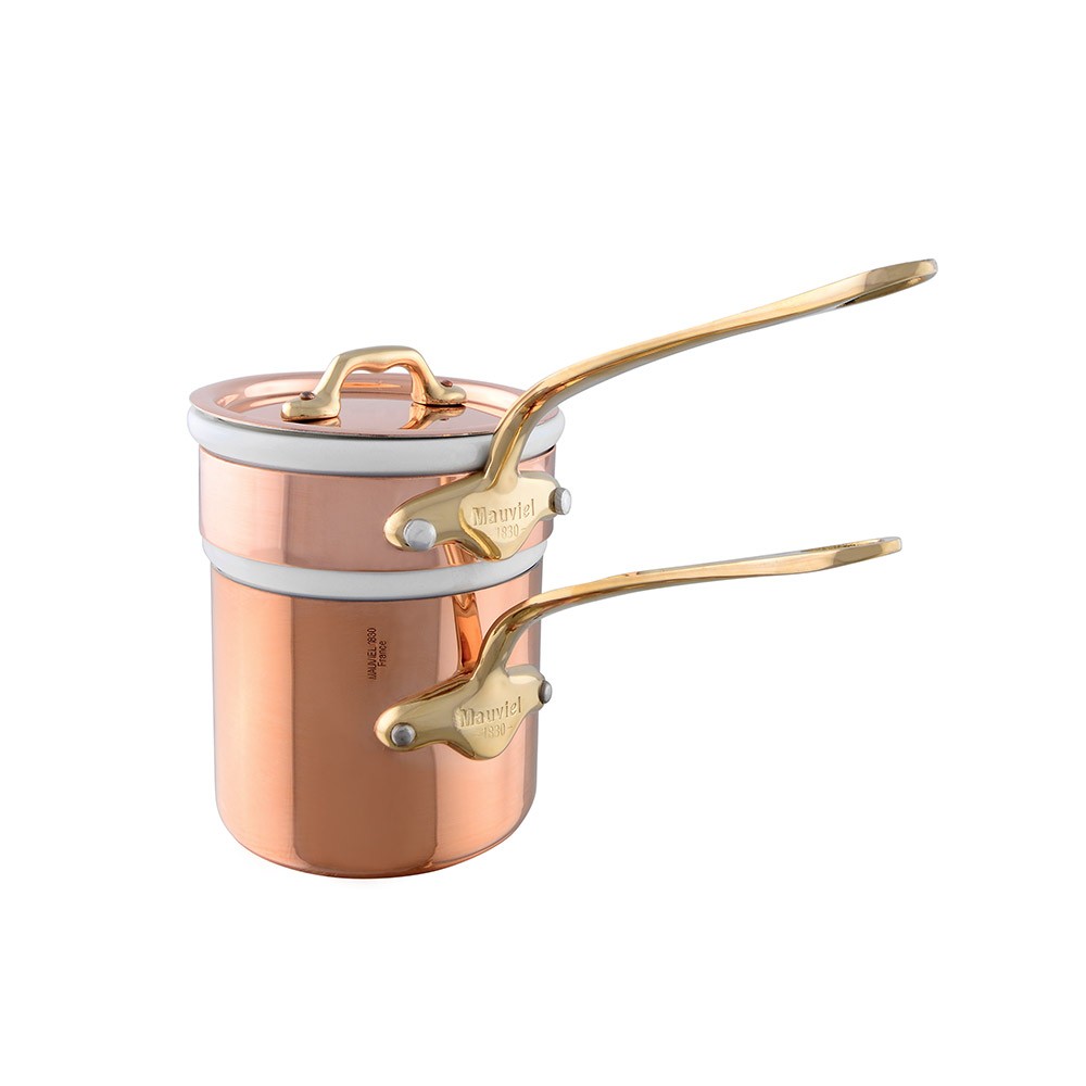 mauviel copper tinned bain marie double boilers with lid bra 6f997e48
