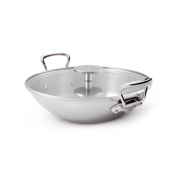 M’Cook Wok with Glass Lid and Handles 32 cm