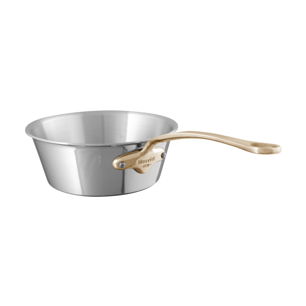 mauviel mcook b 5 ply splayed saute pan with brass handle 7d5bc547