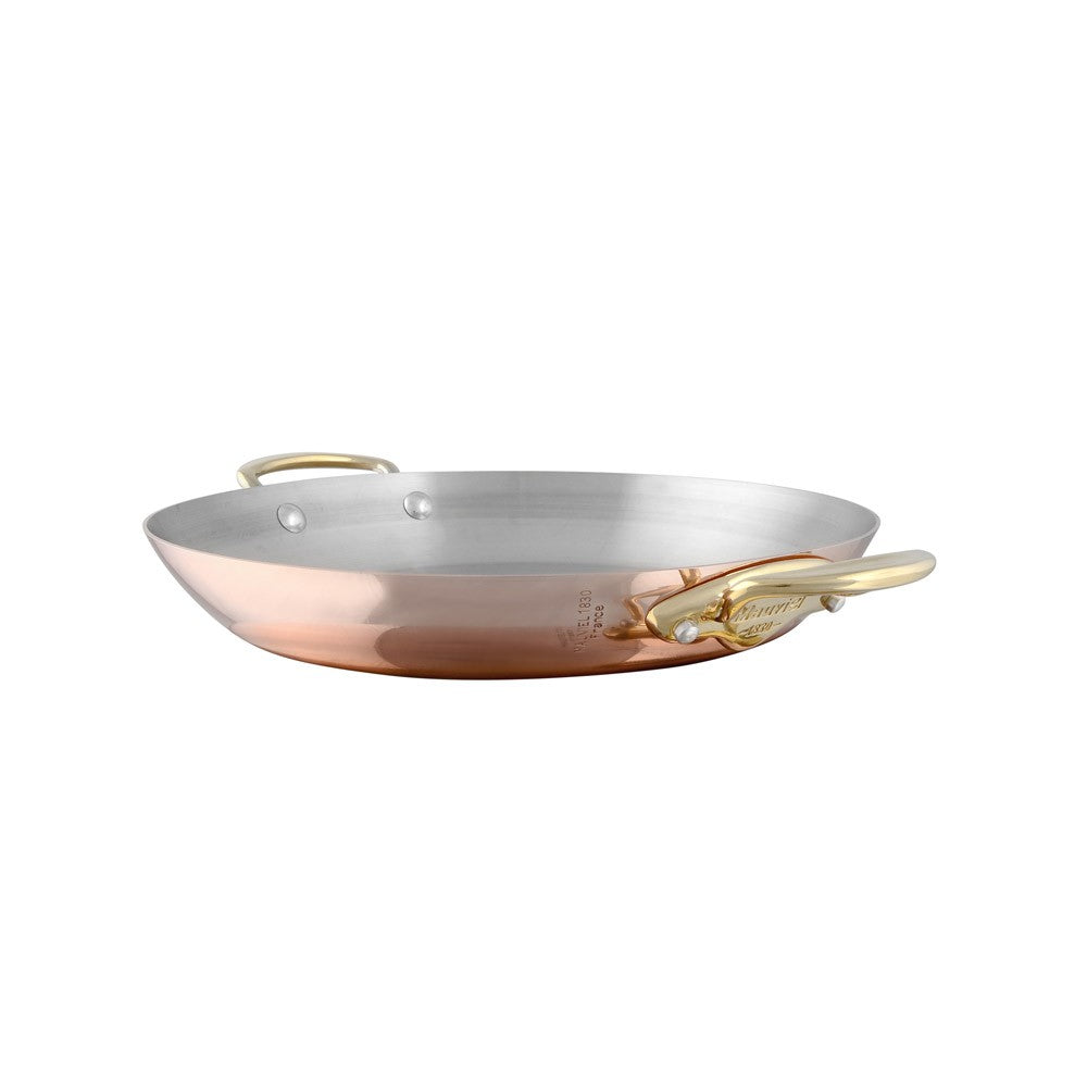 mauviel mheritage m150 b copper paella pan with brass handle 8d5dfc78