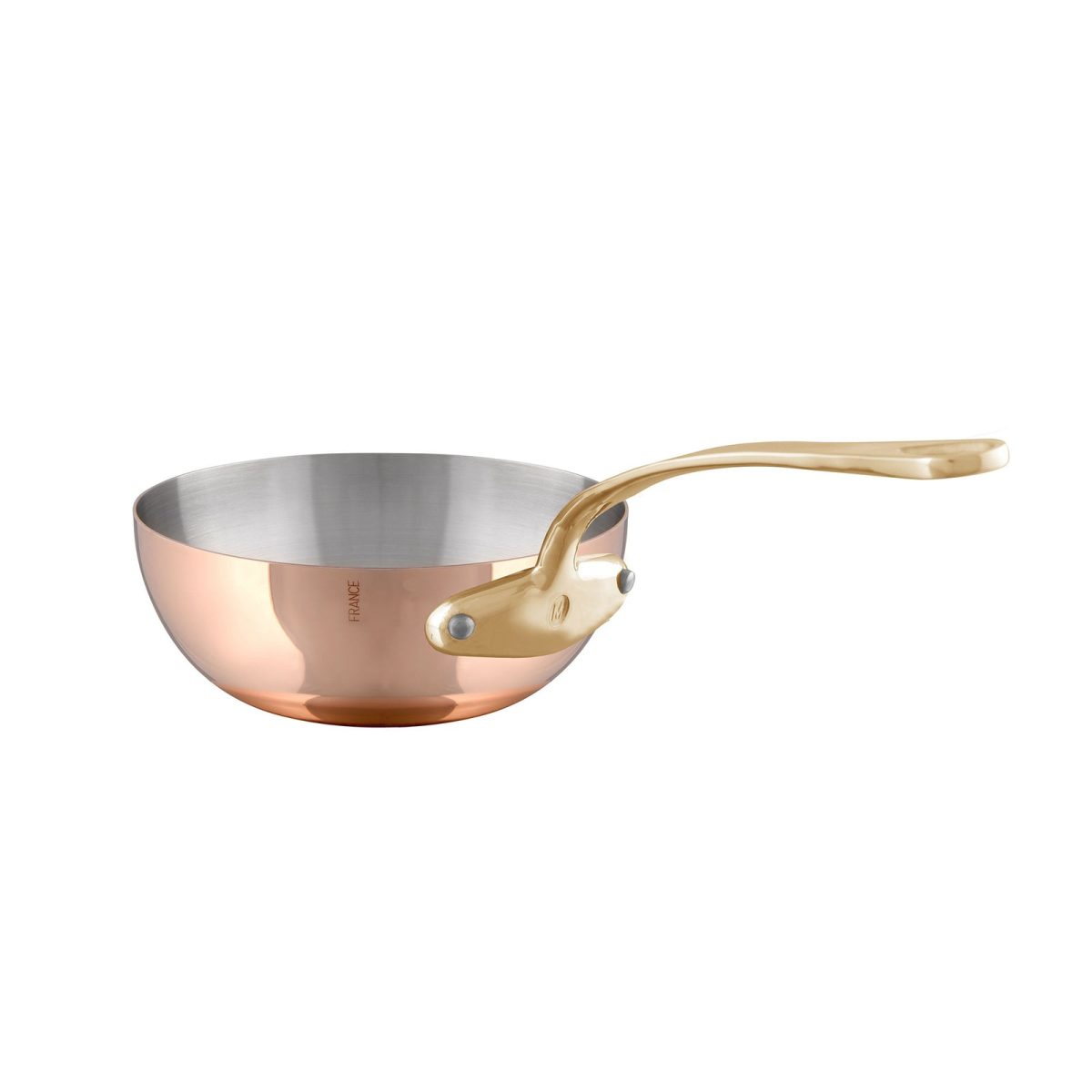 mauviel mheritage m200 b copper chef pan with brass handle 6cf194fb 1
