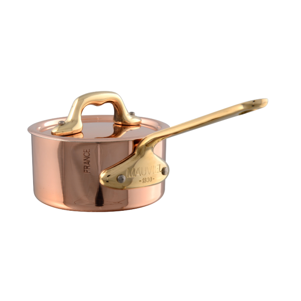 M’Minis Saucepan with Lid 9 cm, Bronze Handle