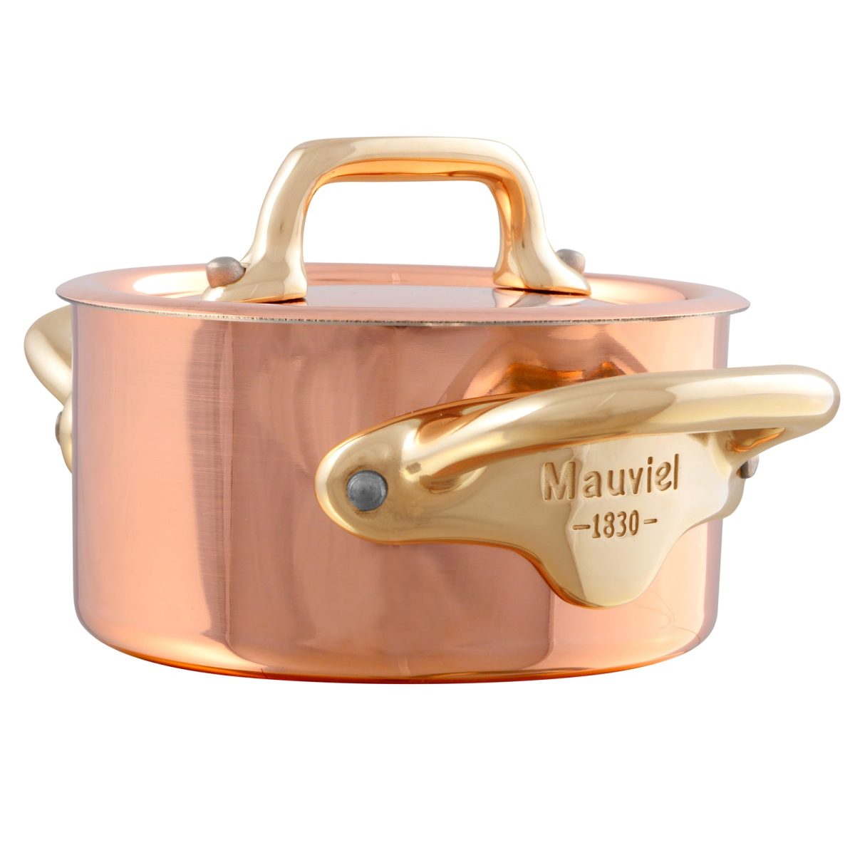 mauviel mminis copper stew pan with lid brass handles 0 34 q 5bcb1e51
