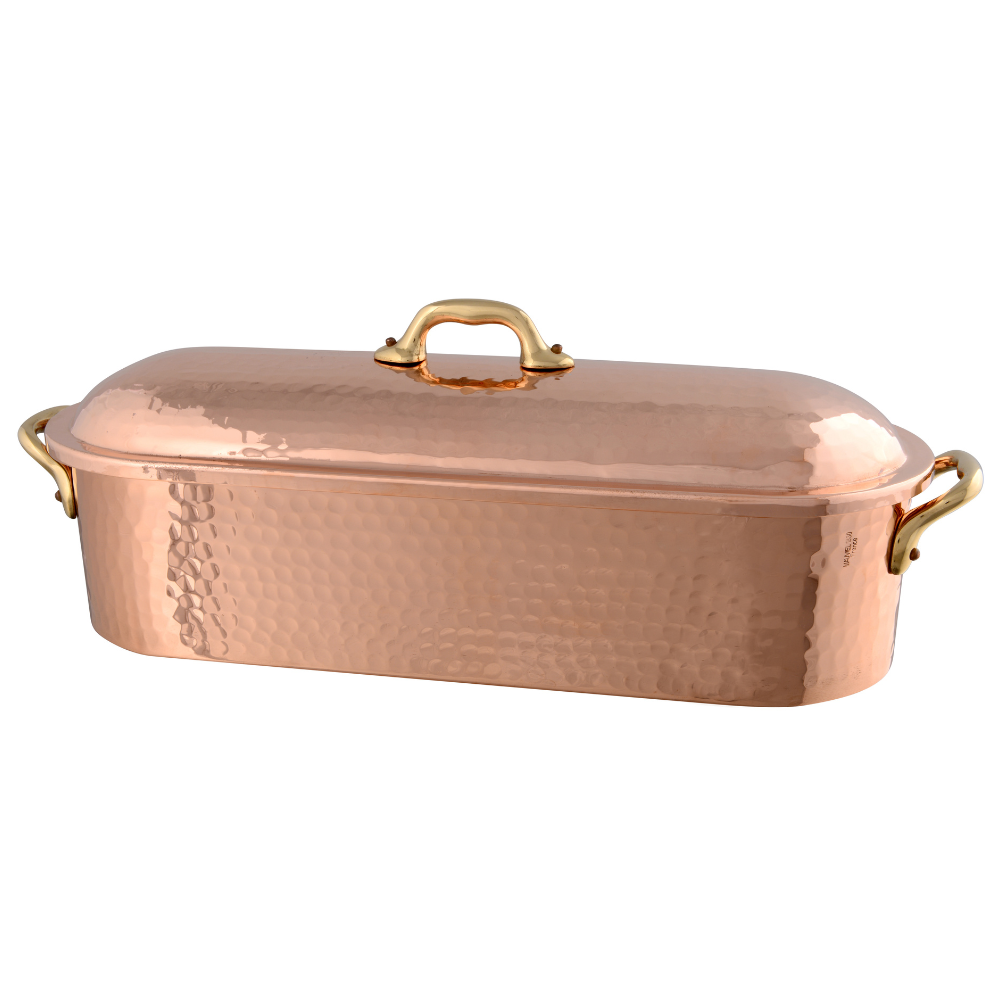 mauviel mtradition hammered copper tin inside fish kettle fo ac13eb04