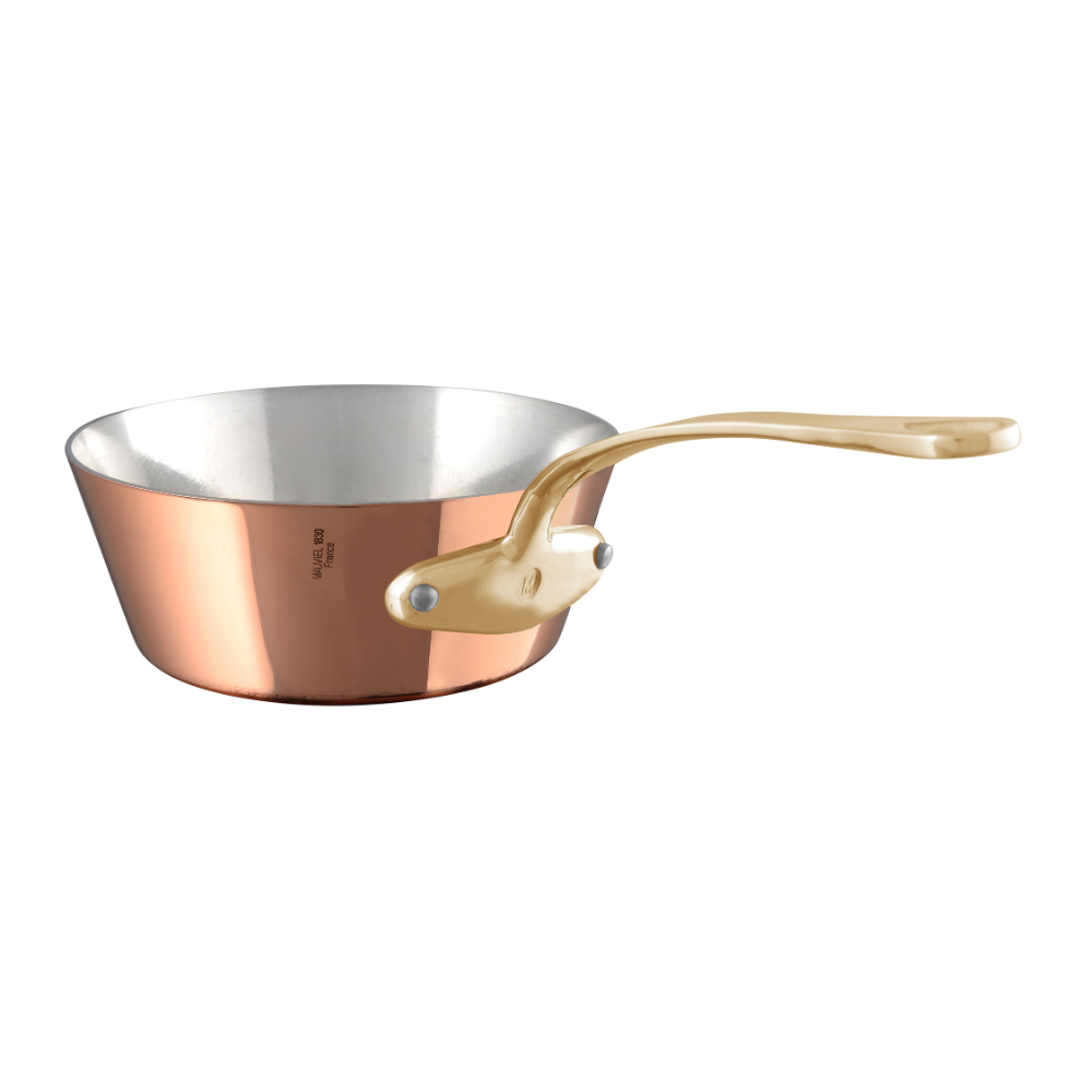 mauviel mtradition polished copper tin inside splayed saute 67bbdd80
