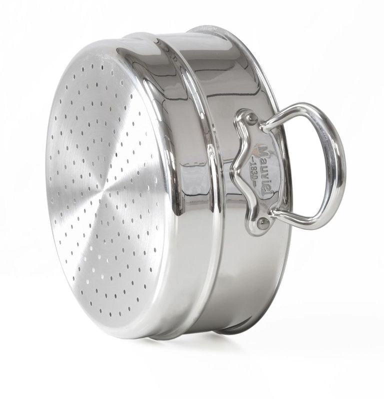mauviel steamer insert with cast stainless steel handles 7 9 00d95422